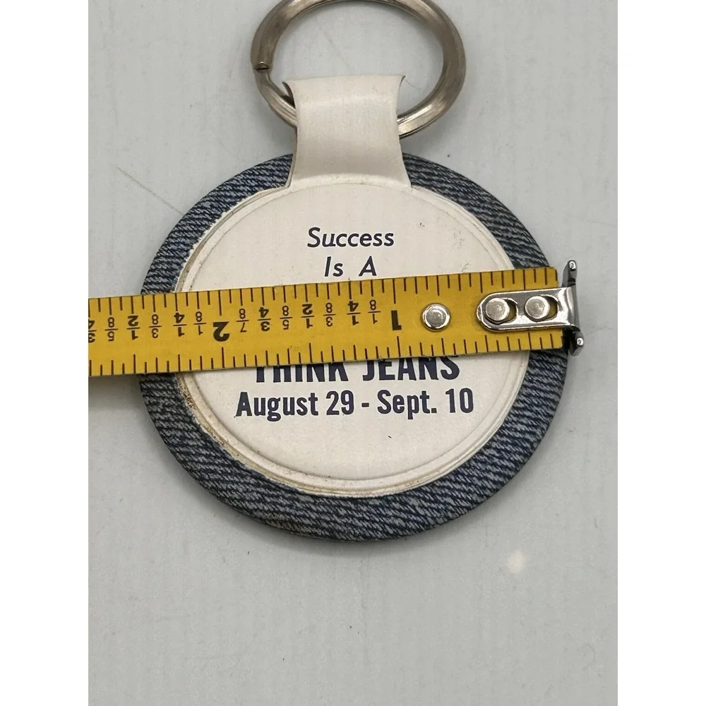 Vintage‎ Think Jeans Denim Mirror Keychain Advertising Keychain